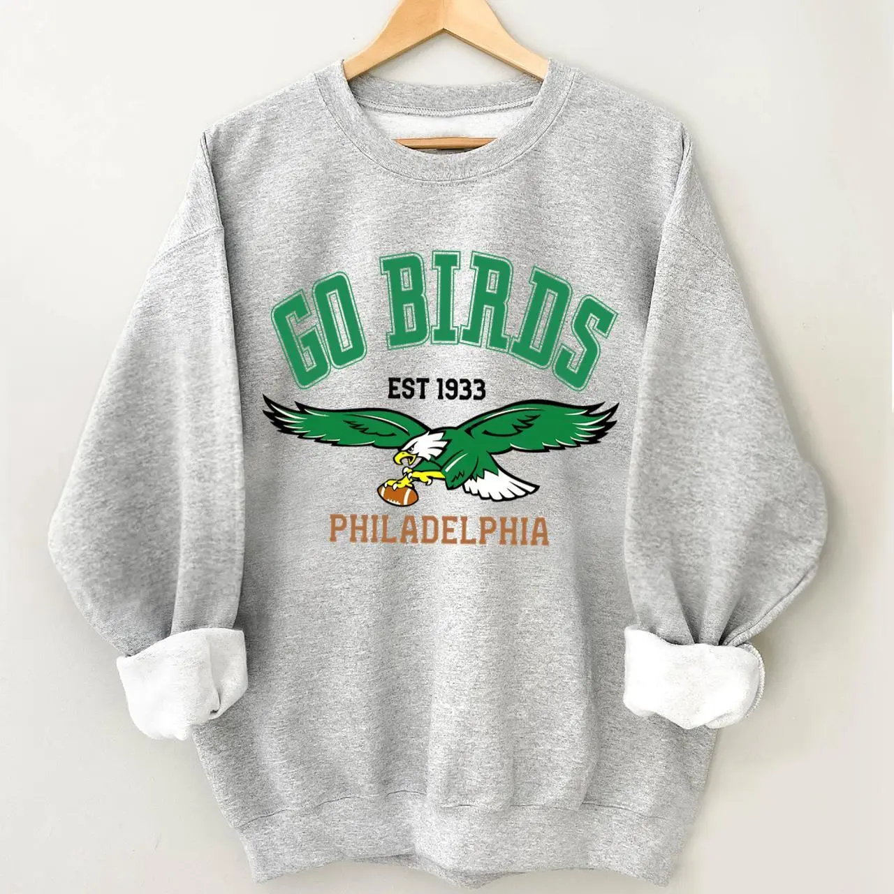 Vintage Philadelphia Football Sweatshirt, Sundays Are For The Birds Sweatshirt, Unisex Gifts For Football Fan