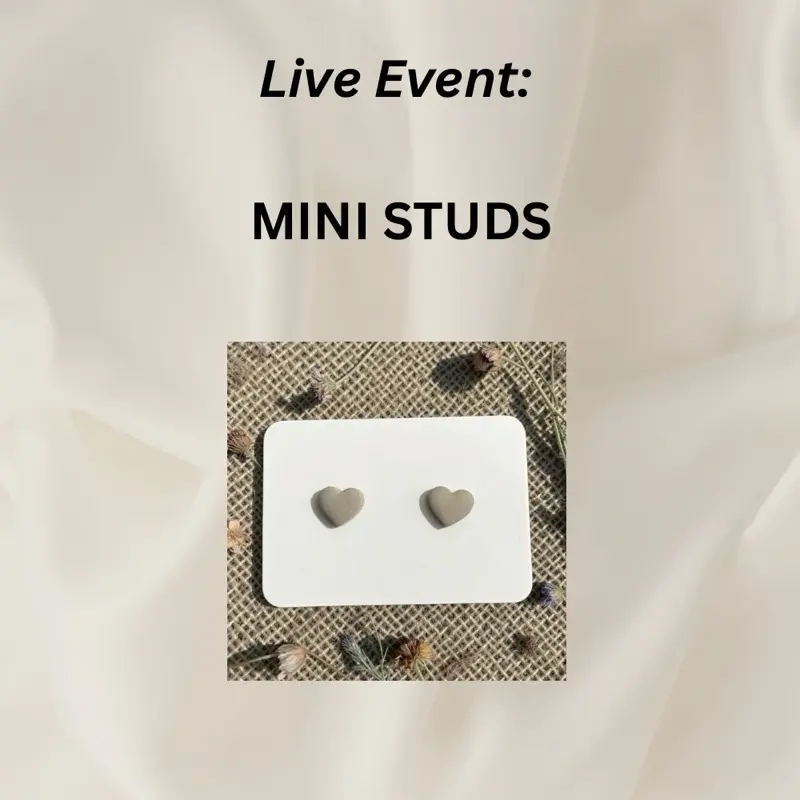 Mini Stud polymer clay earrings