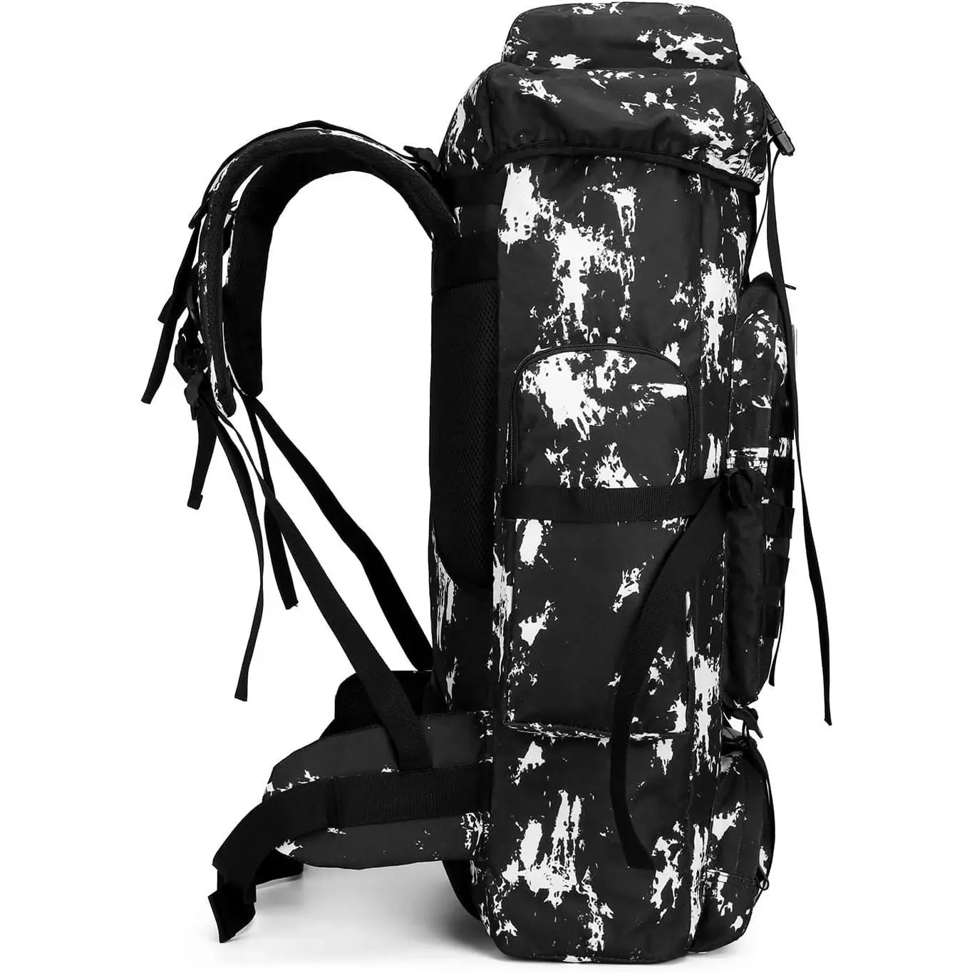 Extra Large Military Rucksack - Heavy-Duty Camouflage Backpack with Adjustable Straps for Tactical Outdoor Camping & Hiking