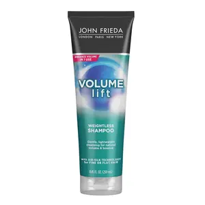 John Frieda Volume Lift Weightless Shampoo for Fine, Flat Hair. Gentle, light cleansing for natural volume and vitality while maintaining the care of your hair, 8.45 oz.