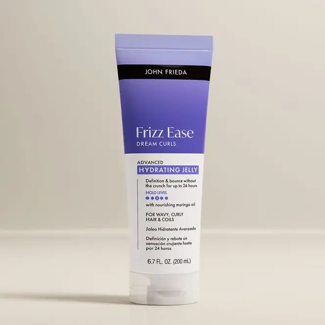 John Frieda Frizz Ease Dream Curls Advanced Hydrating Jelly, Curly Hair Gel, Hair Gel for Women and Men, 6.7 fl oz