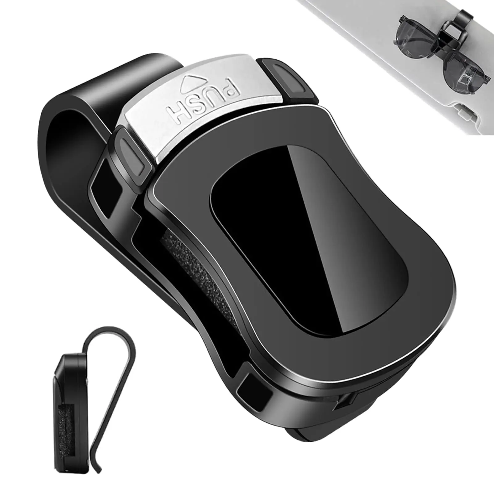 TUOSEN Car Sun Visor Sunglasses Holder Clip - Safety-Focused Universal Eyewear Organizer, Space-Saving Car Interior Stowing Accessory, Easy Access, Fits Trucks (Truck Accessories) and Sedans, Car Stuff