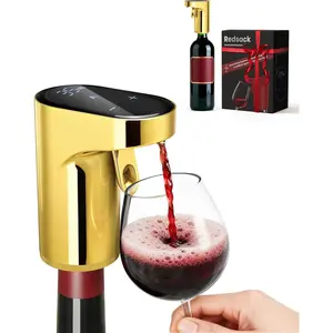 5-in-1 Electric Wine Decanter with Aerator,Digital Alcohol Bottle Dispenser Adjustable Dosing,Smart Whiskey Pourer, Liquor/Spirits Pump Automatic,Nice Gifts for Women Men Mom Dad Husband Boss(for Dad)