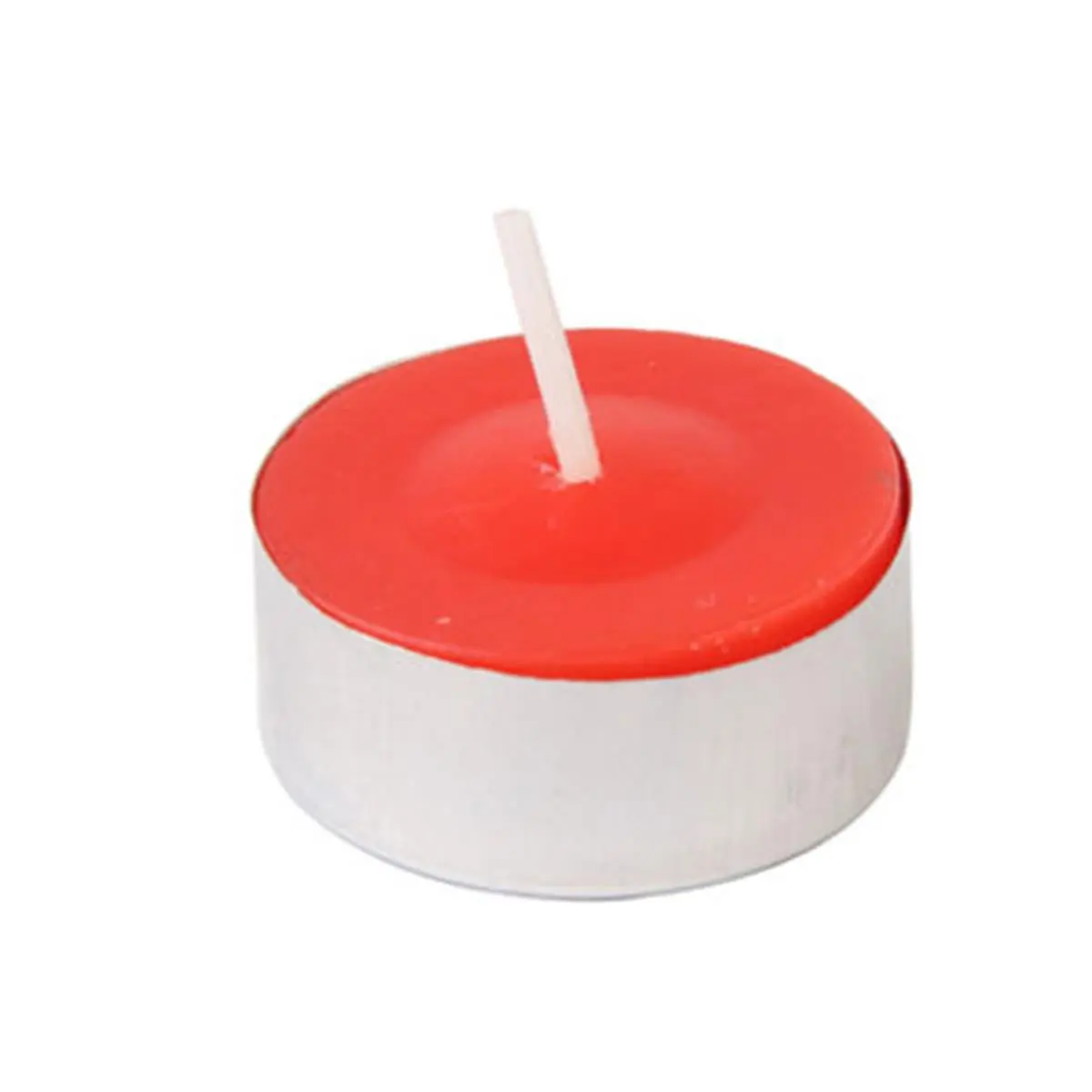 Zest Fragranced Red Citronella Bug Repellent Tea Light Candles with Aluminum Cups - 100pcs Box, 1.5" diameter x 0.75" h, Small Size, Compact Shape, Handpoured, Outdoor Lighting, for Camping Hiking, Fits Tea Light Holders