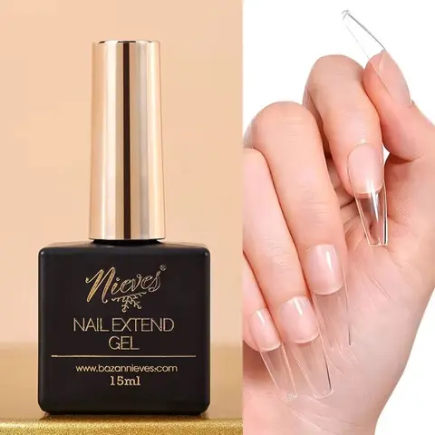 Nieves Press-On Soft Gel Tips Nail Extend Glue