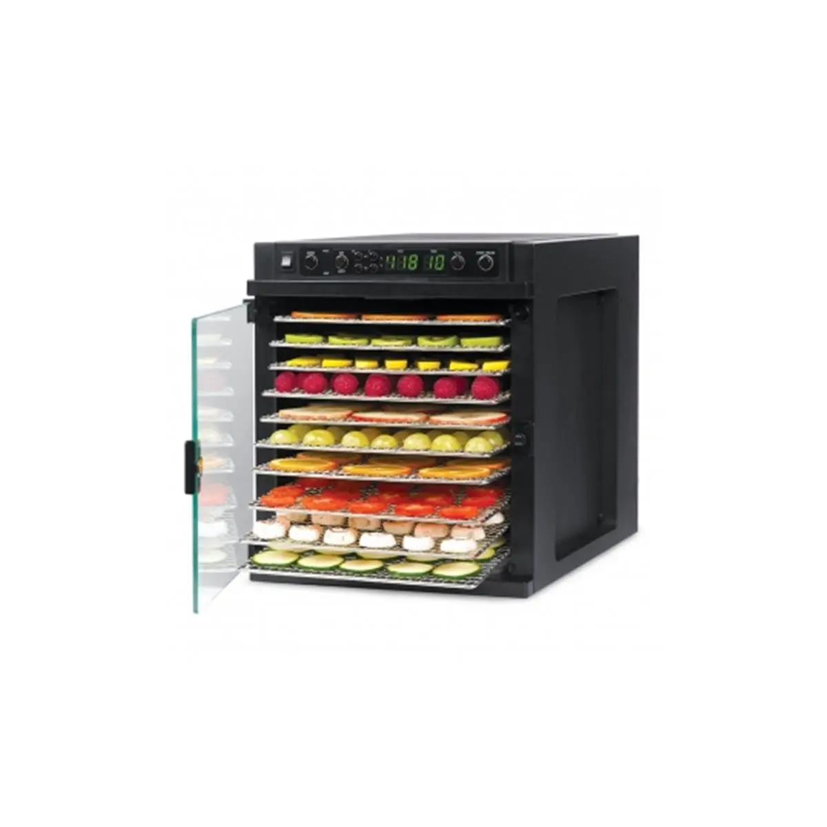 Tribest SDE-S6780-B Sedona Express Dehydrator, Stainless Steel Multi-Tier Tray, Compact Design, Digital Control Feature