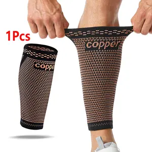 1PCS Copper Calf Compression Sleeves for Men & Women, Footless Compression Socks Support