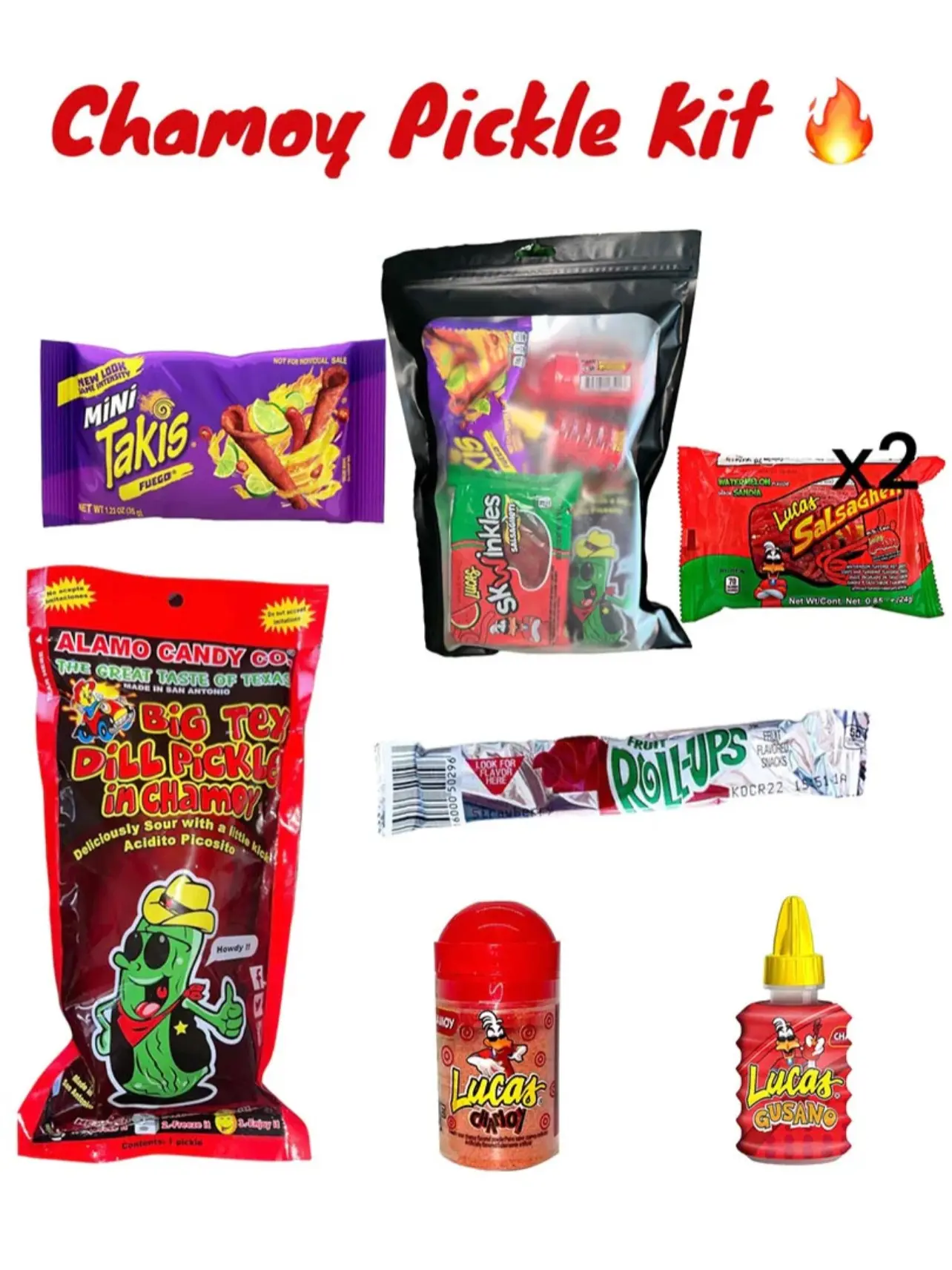 Chamoy Pickle Kit W/ Takis Chamoy Pickle Kit W/ Takis