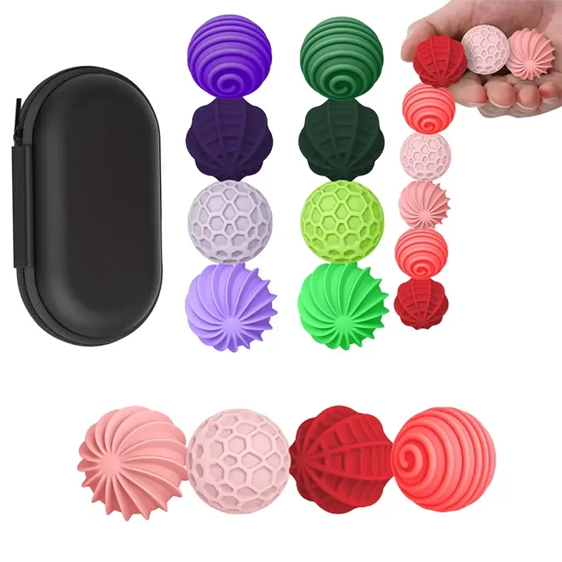Adult magnetic stress ball, silicone magnetic ball, fidget roller sensory magnetic ball for restlessness, gift set for adults and teens, office decoration, Stress Relief Decoration, Stress Relief Gadgets