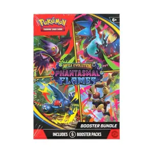 Pokemon Mega Evolution: Phantasmal Flames 6-Pack Booster Bundle Trading Cards