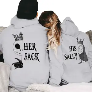 Her Jack And His Sally Couple Hoodie, Funny Matching Outfits, Gift For Couple