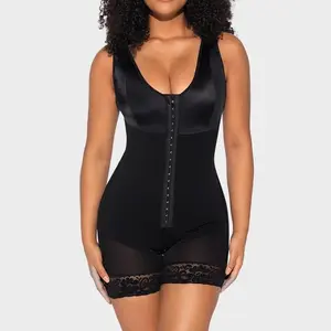 LUXSEREN Women’s Tummy Control V-Neck Full Body Shaper, Butt Lifter with Zipper Crotch, Comfortable Wireless Breast Lift, One-Piece Shapewear for Smooth Shaping & All-Day Comfort