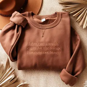 Sarcastic Embroidered Sweatshirt, Funny Adult Humor Sweatshirt