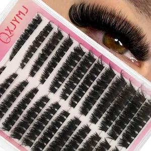 216 Pairs DIY False Eyelashes, 8-16mm D Curl Volume Lashes, Natural Look, Perfect for Home Makeup, Enhance Eye Size, Single Lash Set