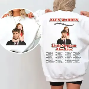 Alex Warren Tour 2026 Front and Back Graphic T-Shirt, Sweatshirt, Hoodie, Alex Warren Shirt Inspired, Music Country Tee, Alex Warren Merch, Music Fan Gift 4RS IFA