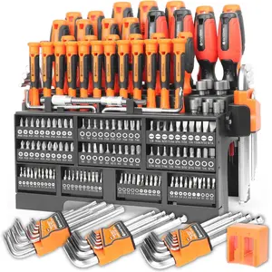 175-  Screwdrivers Set Plastic Racking, DIY Tools Set Tools for Men Tools , Includs Precision , Magnetizer, Key Set, Nut Driver and Bit Set