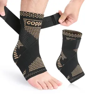 2PCS Breathable Ankle Support Compression Sleeves, Unisex Ankle Brace for Sports & Fitness