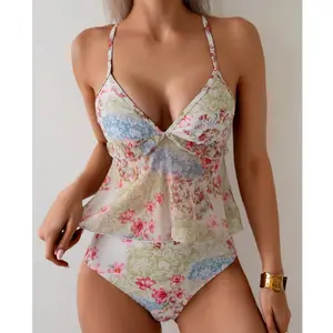 Cover Belly Swimsuits Tankini Set Female Swimwear Push Up Beach Swim Wear Two-Piece Bathing Suits Women's Swimming Suit