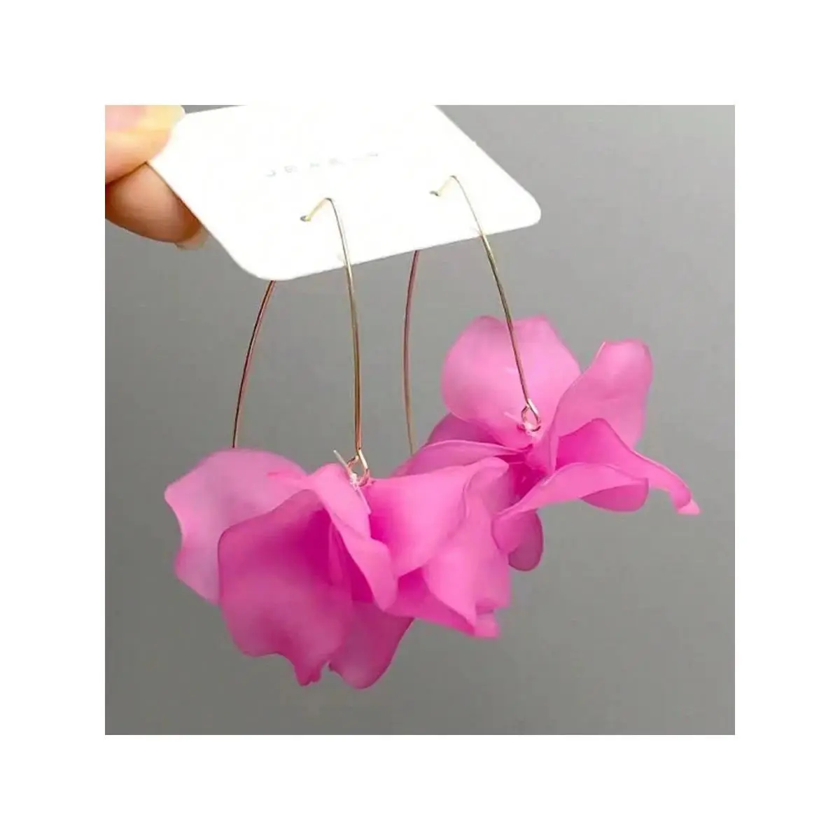 Women's 1-Pair Purple Cluster Flower Petal Earrings - PMMA Plastic Fashion Ear Accessories, Suitable for Daily Wear, Note: Choking Hazard Small Parts, Cluster Flower Earrings