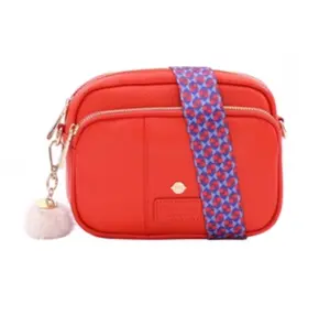 Pom Pom London Leather Transport Crossbody w/ Accessories
