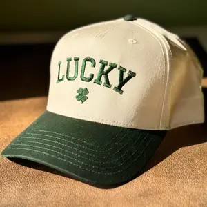 St.Patricks Day - Lucky Embroidery - Trucker Hat