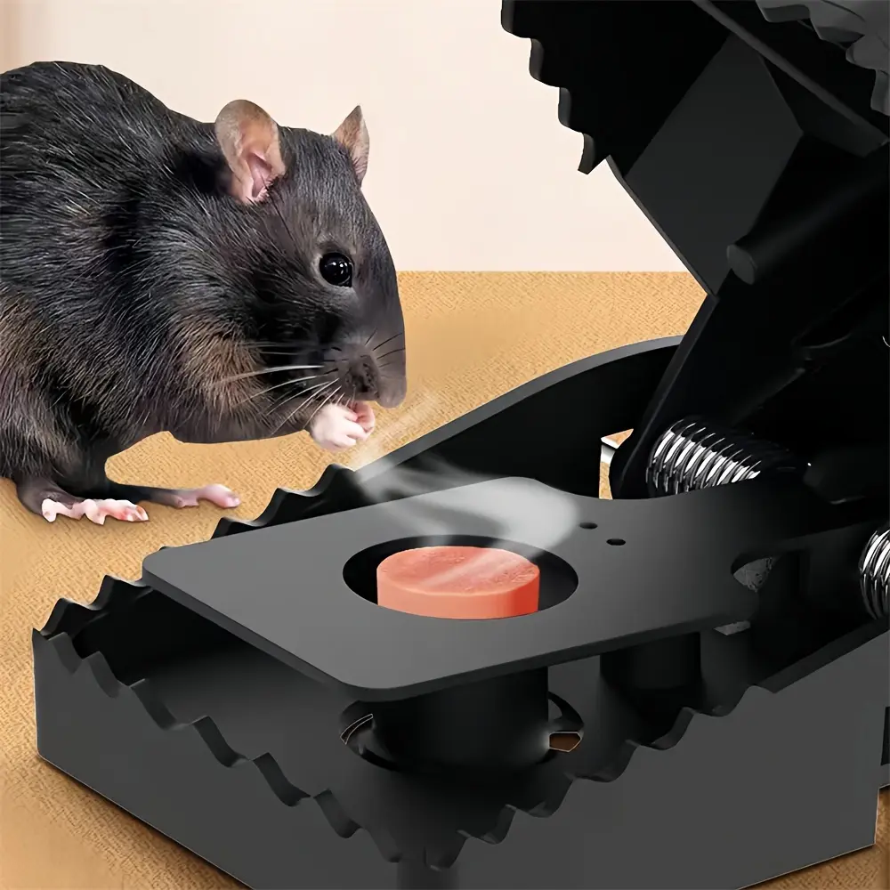 2PCS, This powerful rat trap can quickly kill people without electricity, is non-toxic and harmless, and is suitable for every corner both indoors and outdoors Home Pest Control Mouse Trap