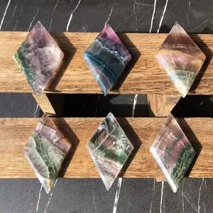 Natural Crystal Flourite Diamond Collection