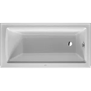 Duravit  60 x 30 in. Architec Soaker Alcove Bathtub with Right Drain, White