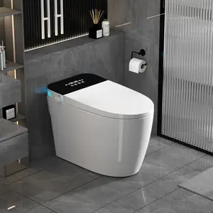 Smart Toilets with Heated Bidet Seat.Portable toilet with bidet built.Intelligent Toilet Auto Open/Close Seat. Bidet toilet with Dryer and Warm Water