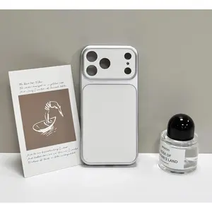 Lambskin Texture Soft PU Leather Phone Case TPU Shockproof Slim Protective Cover Compatible with iPhone 11 12 13 14 15 16 17 Series Pro Max Plus Premium Case