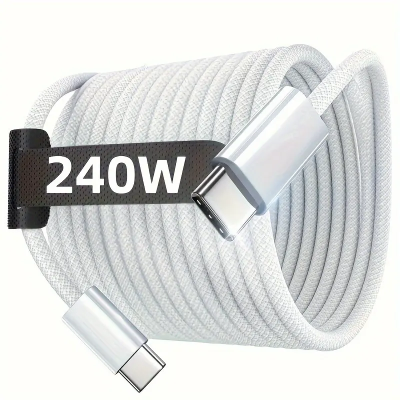240W USB C for iPhone 17/16/15 Fast Charging Cables (3ft/6ft/10ft) 240W USB C Data Cables with Fast Charging for iPhone 17/16/15, Ultra/Plus/S24/S23, iPad Pro 13/12.9-inch, and iPad Air Cellphone Type C Charging Charging Accessory