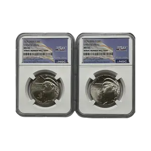 2026 P&D Enduring Liberty Half 250th Anniversary Flag Label - NGC MS65 Dual Date 2 Coin Set