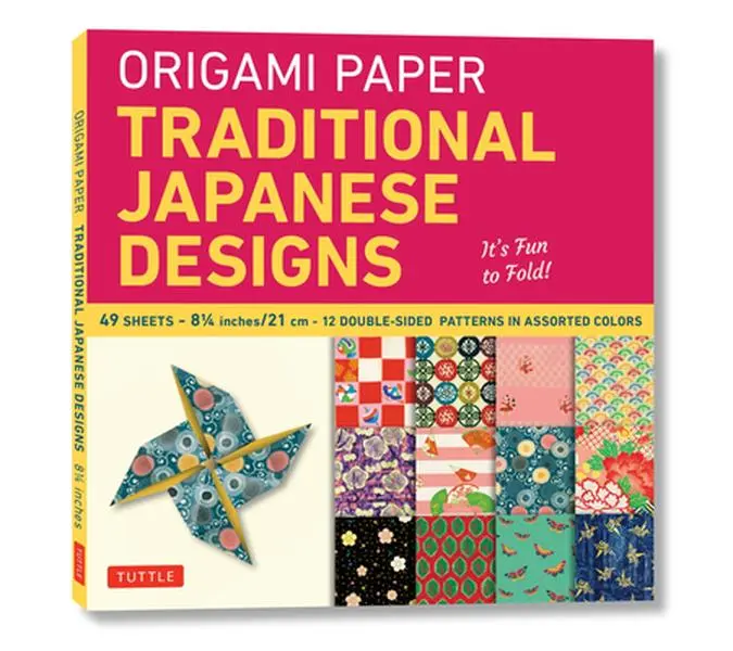 Origami Paper - Traditional Japanese Designs - Large 8 1/4: Tuttle Origami Paper: Double Sided Origami Sheets Printed with 12 Different Patterns (Inst -- Tuttle Studio, General Merchandise