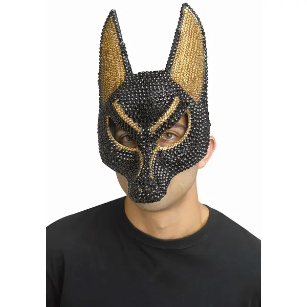 Adult Rhinestone Anubis Mask