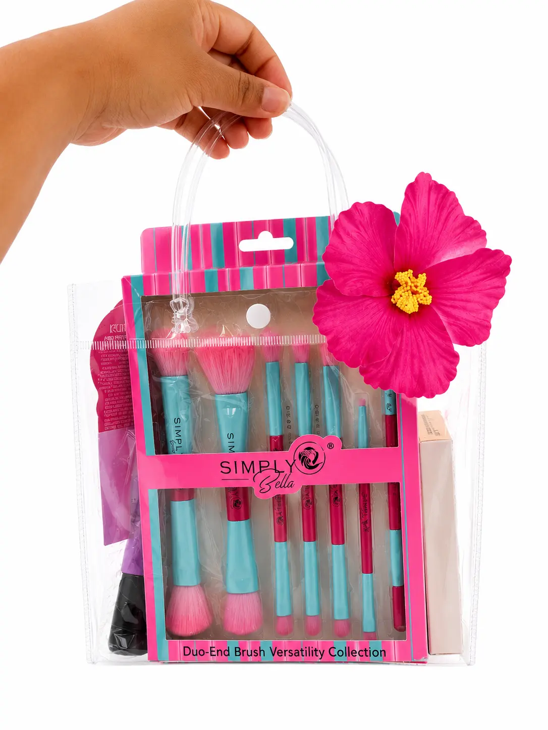 Cosmetic Beauty Travel Set with Compact, Lightweight Daily Use Bag – Ideal for Gifting