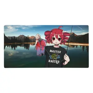 Kasane Teto Fishing Gaming Mousepad, Anime Mouse Pad, Desk Mat, PC Accessories.
