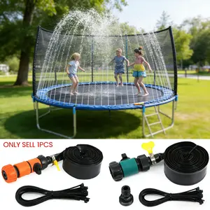 Outdoor Trampoline Sprinkler, Patio Cooling Mist Spray, Garden Greenhouse Watering, Backyard Sprinkler, Water Sprinklers, Water Sprayer, Suitable for Home Gardens, Farms, Parks
