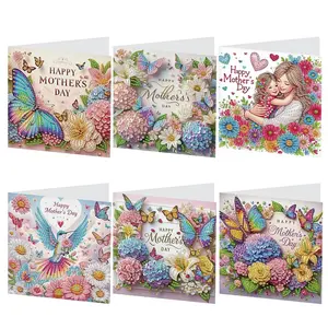DIY Diamond Art Painting Greeting Card Kit, Butterfly Pattern DIY Diamond Art Card with Envelope, Handmade DIY Painting Card Art Greeting Card Kit, Diy Card Set