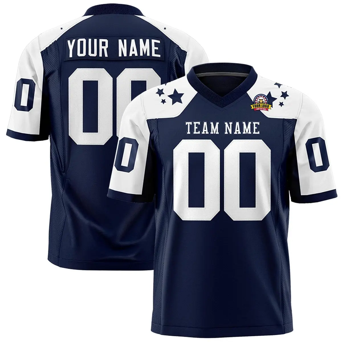 Custom Football Jersey, Personalized Embroidered Sports Shirt, Printed Team Uniform for Men, Women & Family Christmas Gift