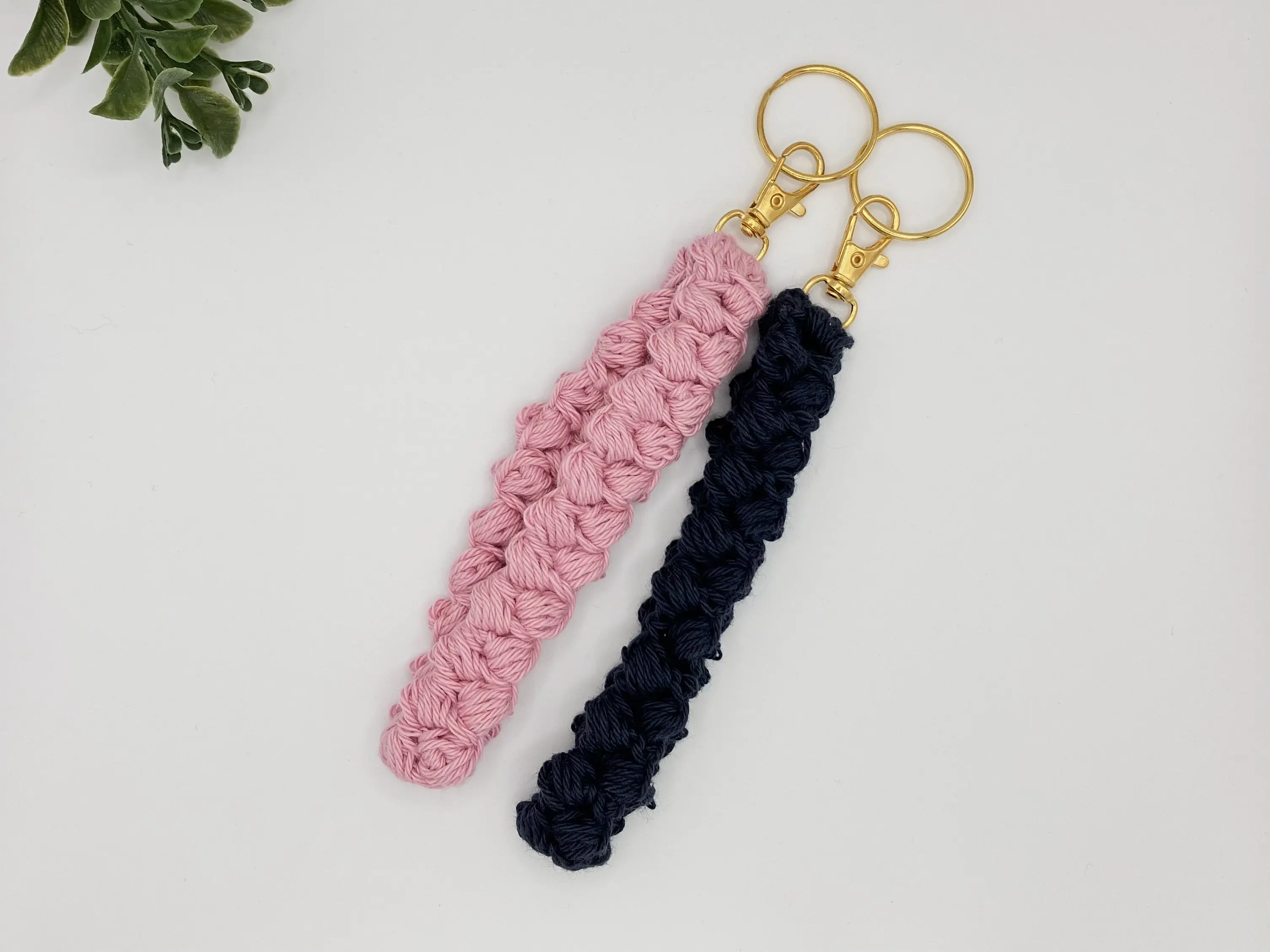 Crochet Cotton Wristlet Keychain for Women - Perfect for Carrying Keys and Small Items