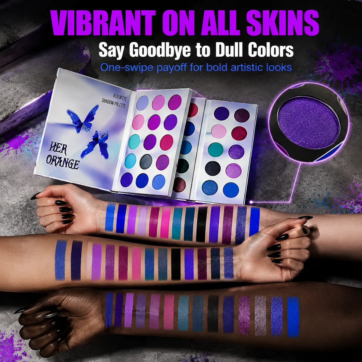 Women's 66-Color Highly Pigmented Cosmetic Makeup Book - Matte, Pearl, Metallic, Shimmer Shades, Natural Eyeshadow, Blush, Highlighter, Long-Lasting, Waterproof, Blend-Friendly Easy Eye Makeup Gift Set, Sparkly Makeup
