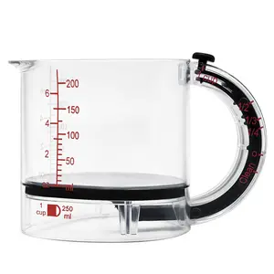 Adjustable Measuring Cup, Multifunctional Kitchen Tool, Space-Saving Design, Easy Clean, Non-Waste, Ideal for Cooking & Baking (1 Piece)