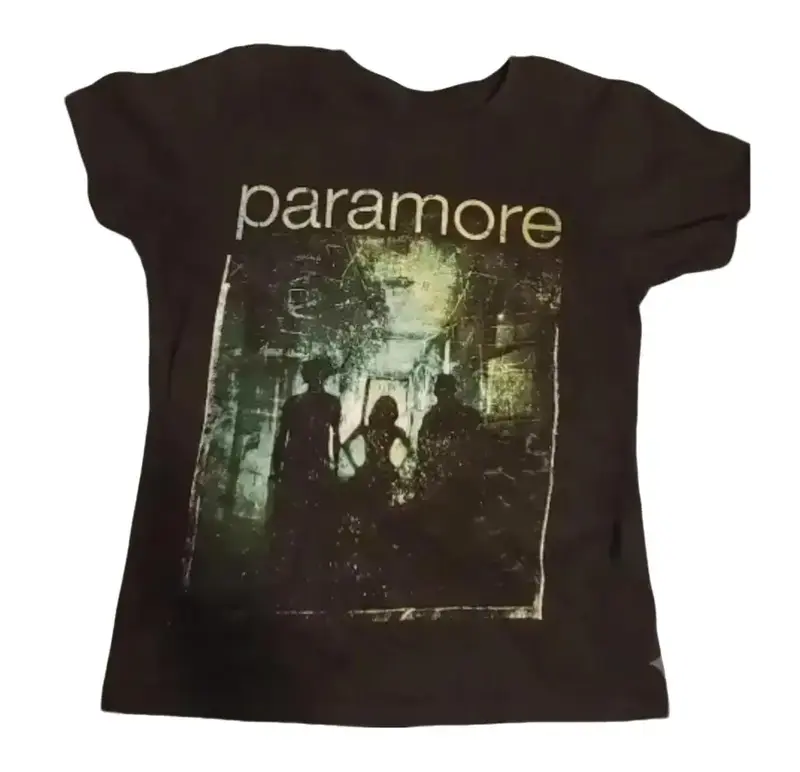 Param0ree Baby Tee, Band Music Shirt, Y2K Graphic Tee, Emo Girl Top, 2000s Vintage Style, Goth Grunge, Star Girl, Streetwear, Trendy, Gift for Women