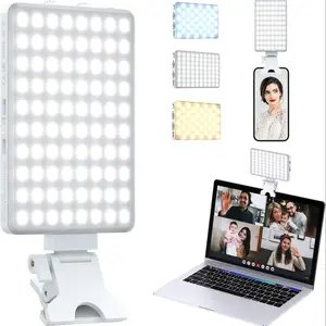 Portable Selfie Fill Light, USB Rechargeable Selfie Fill Light, 1 Count Portable Clip-on Light for Live Streaming, Conference & Vlog