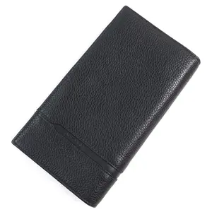 Pre-owned Bvlgari Others Small Leather Goods OCTO Logo embossed leather long wallet