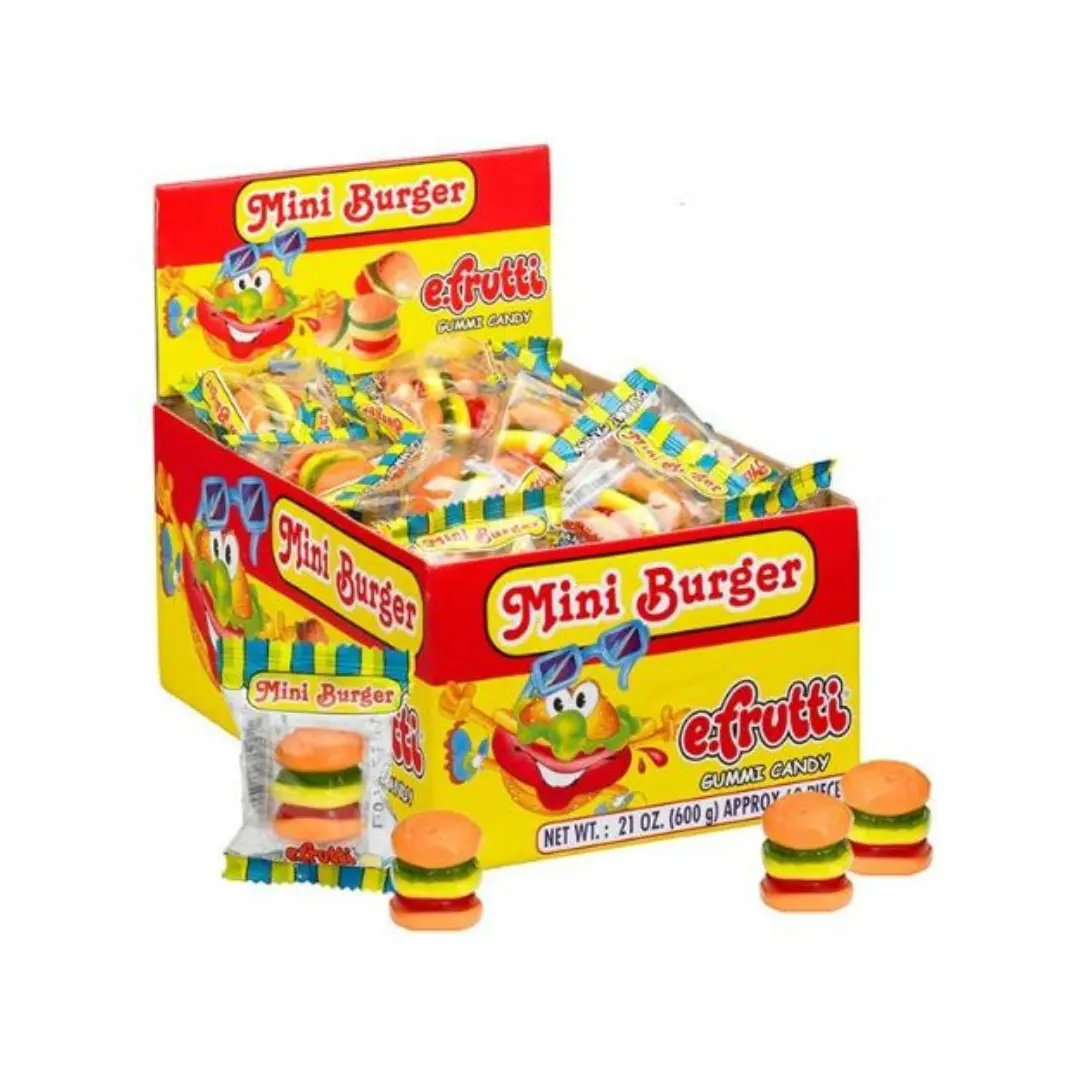 eFrutti Novelty Gummi Candy - 60-Count Assorted Shapes, Sweet Snack