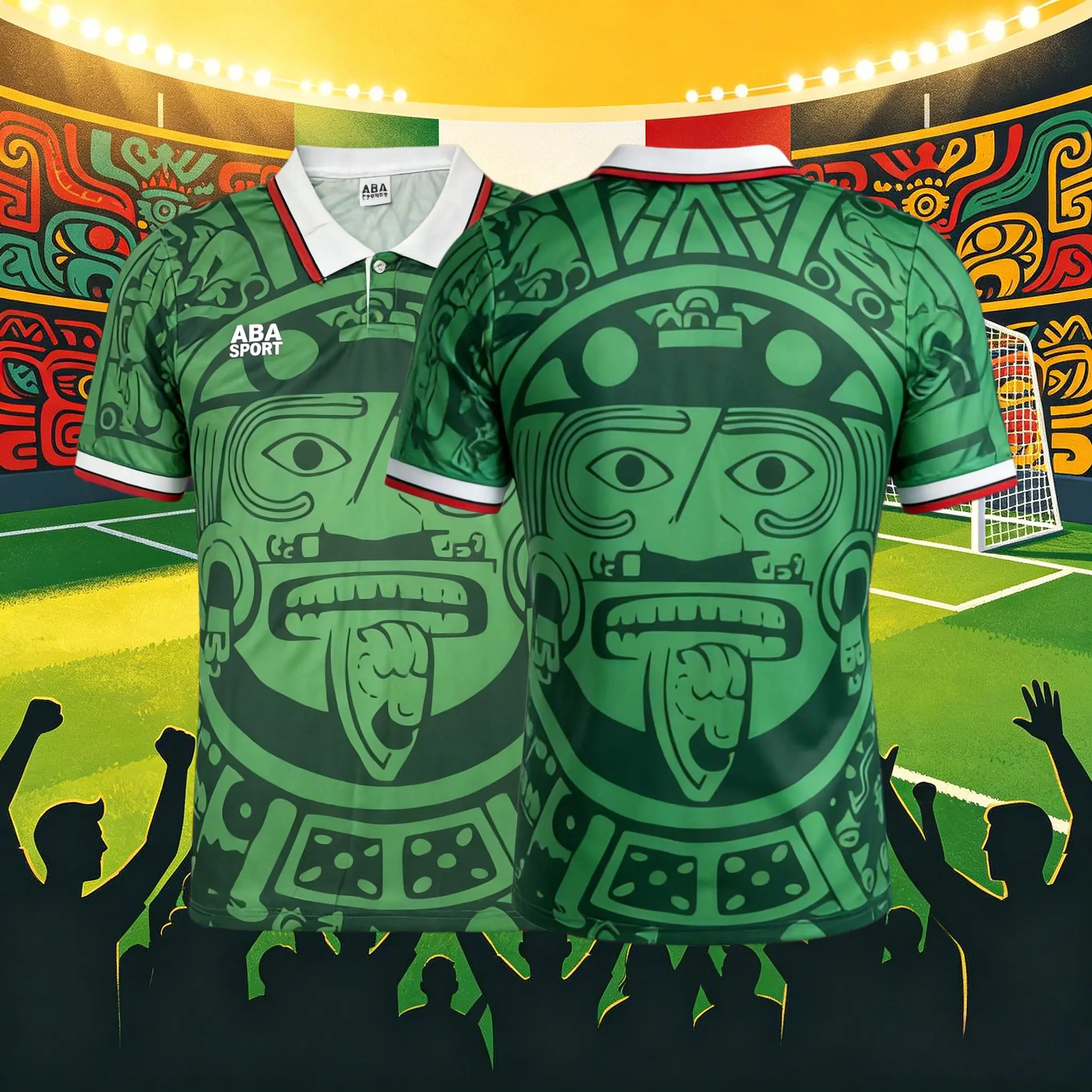 1998 Mexico Home And Away Green White Black Red Short Sleeve And Long Sleeve Soccer Jersey Fans Version