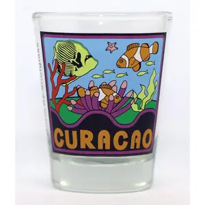 Curacao Netherlands Antilles Tropical Fish Shot Glass