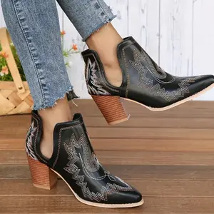 Cozy Thermal Lined Plush Point Toe Boots for