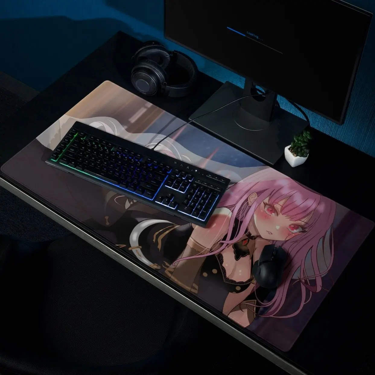XXL Large Mori Calliope Gaming mouse pad Hololive Holomyth Holoen Fan Made Merch Ren